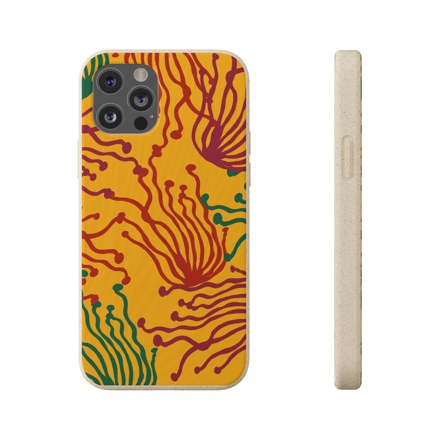 Phone Cases - Enoki Colorful Mushroom Biodegradable Case
