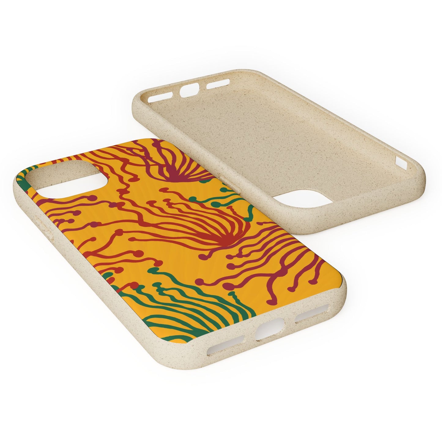 Phone Cases - Enoki Colorful Mushroom Biodegradable Case
