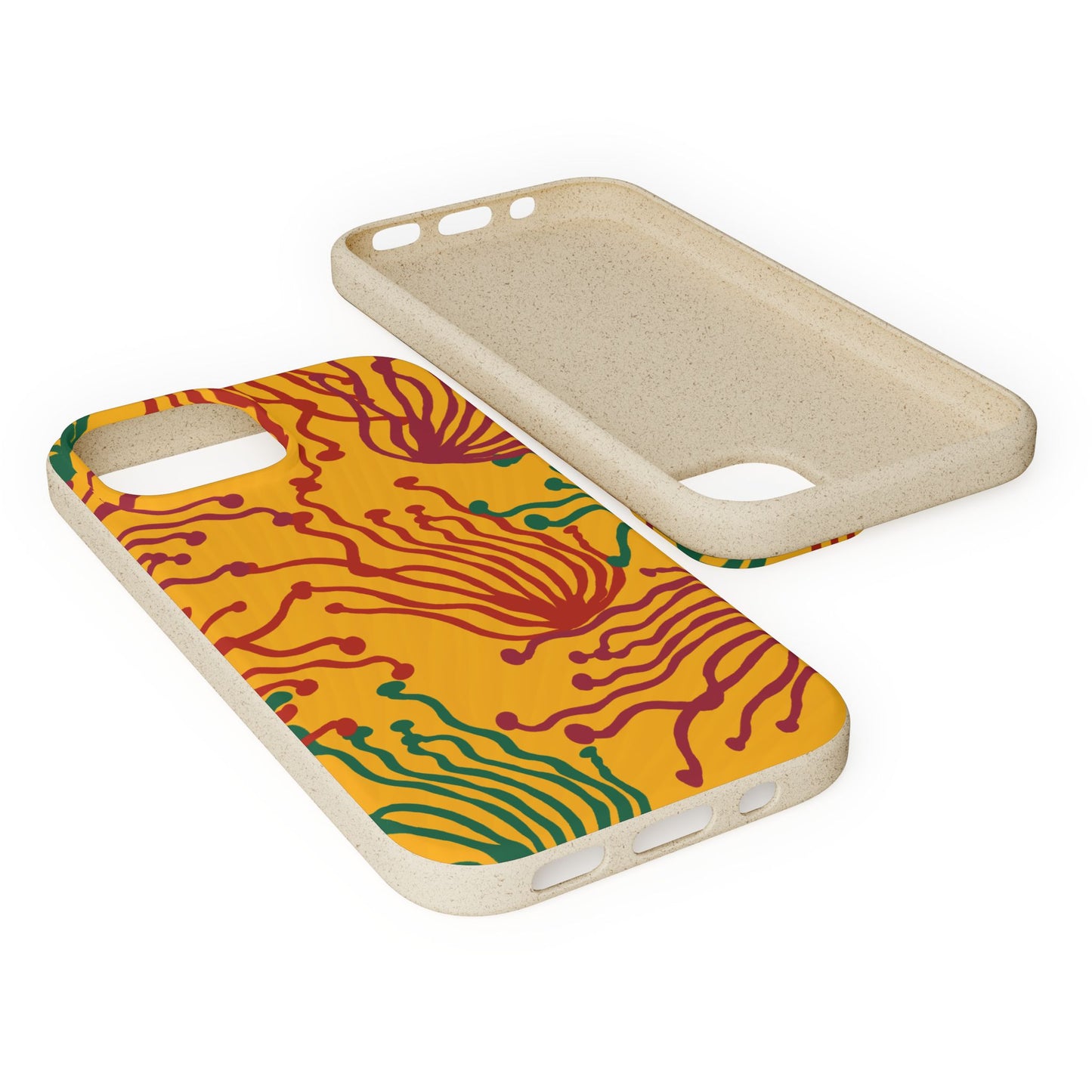 Phone Cases - Enoki Colorful Mushroom Biodegradable Case