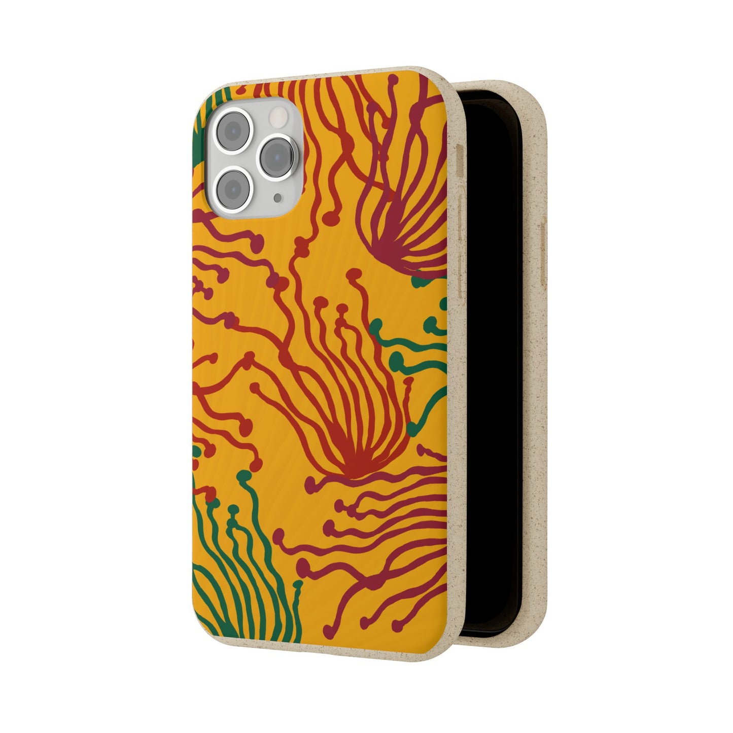Phone Cases - Enoki Colorful Mushroom Biodegradable Case