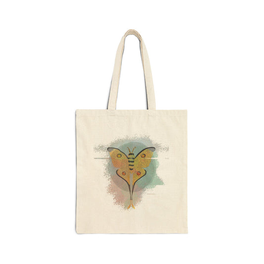 Canvas Tote Bag - Comet Moth Design