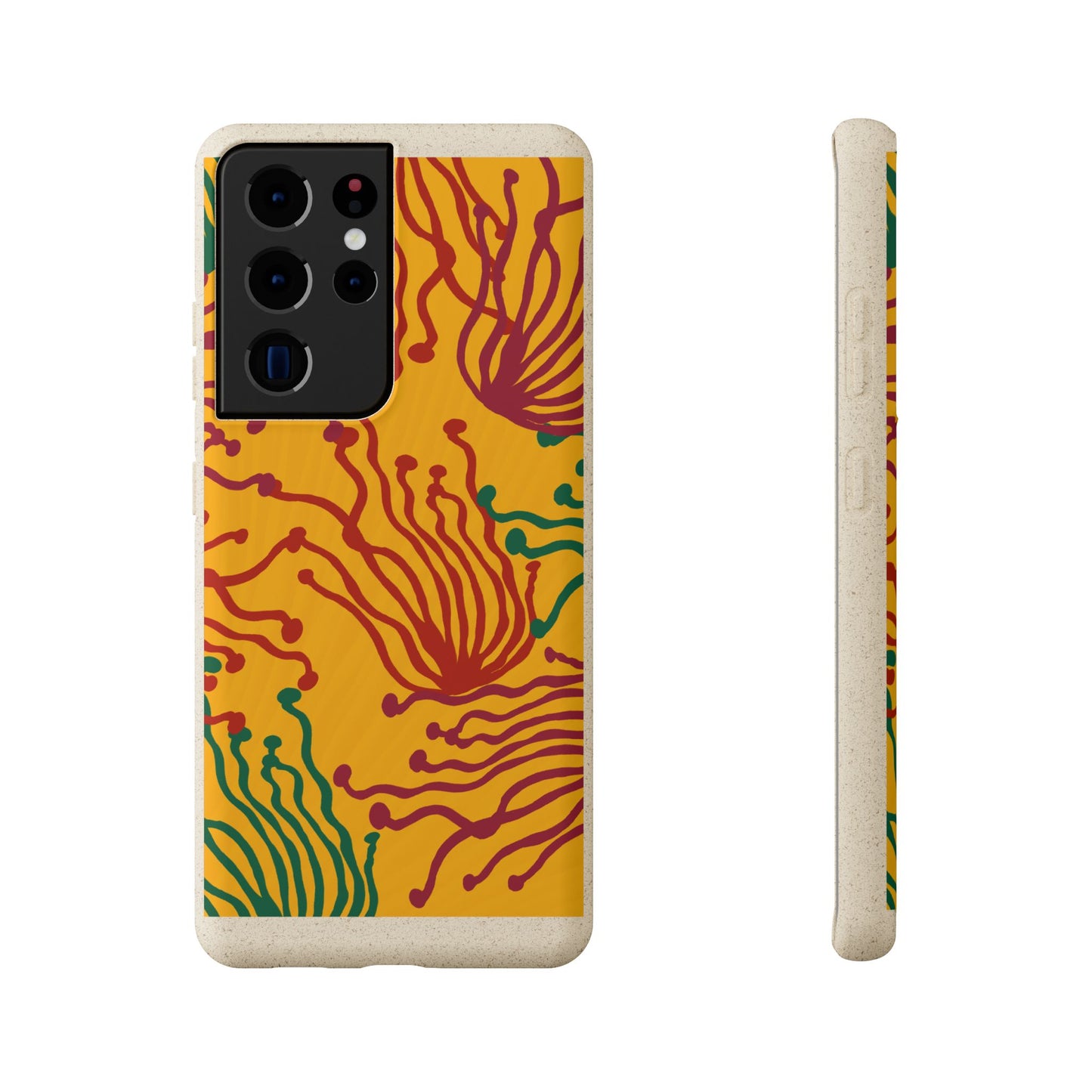 Phone Cases - Enoki Colorful Mushroom Biodegradable Case