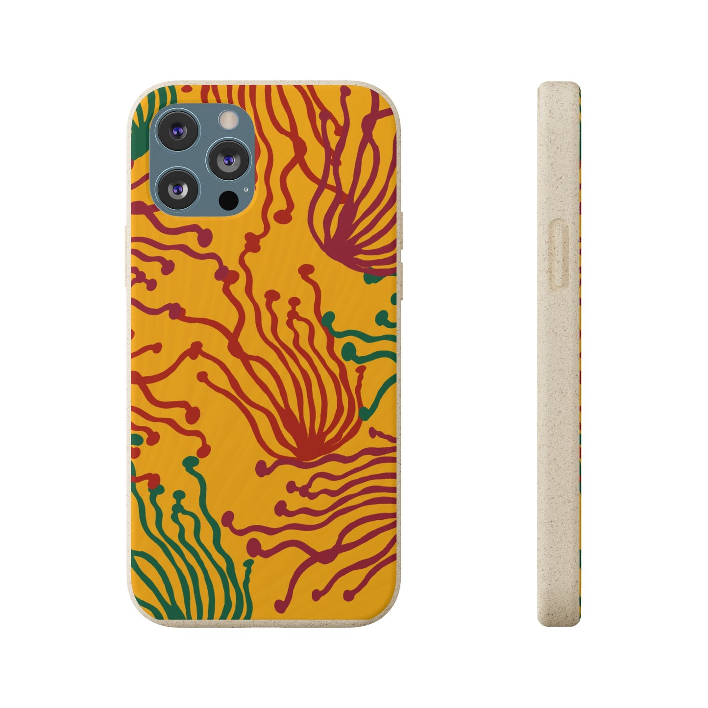 Phone Cases - Enoki Colorful Mushroom Biodegradable Case