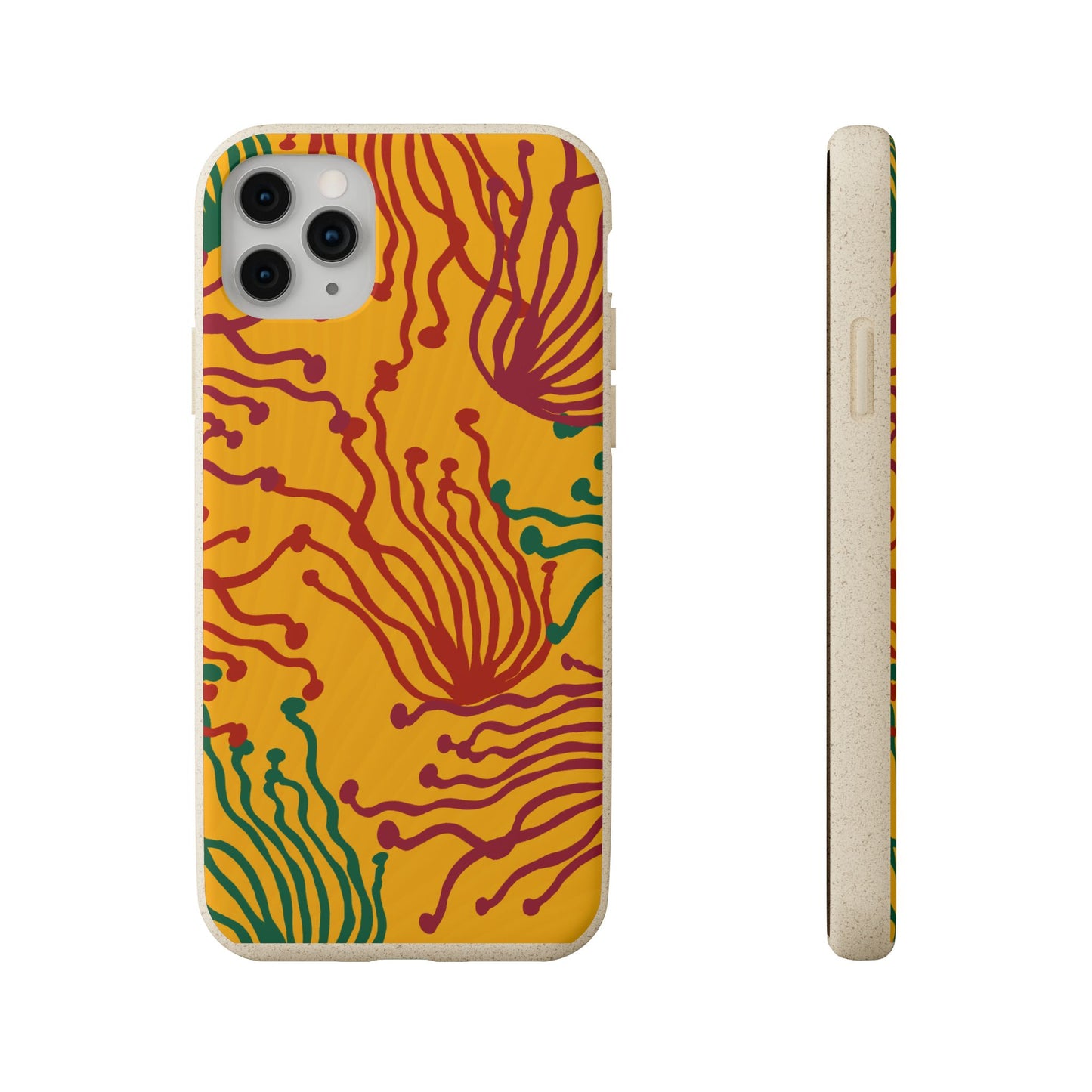 Phone Cases - Enoki Colorful Mushroom Biodegradable Case