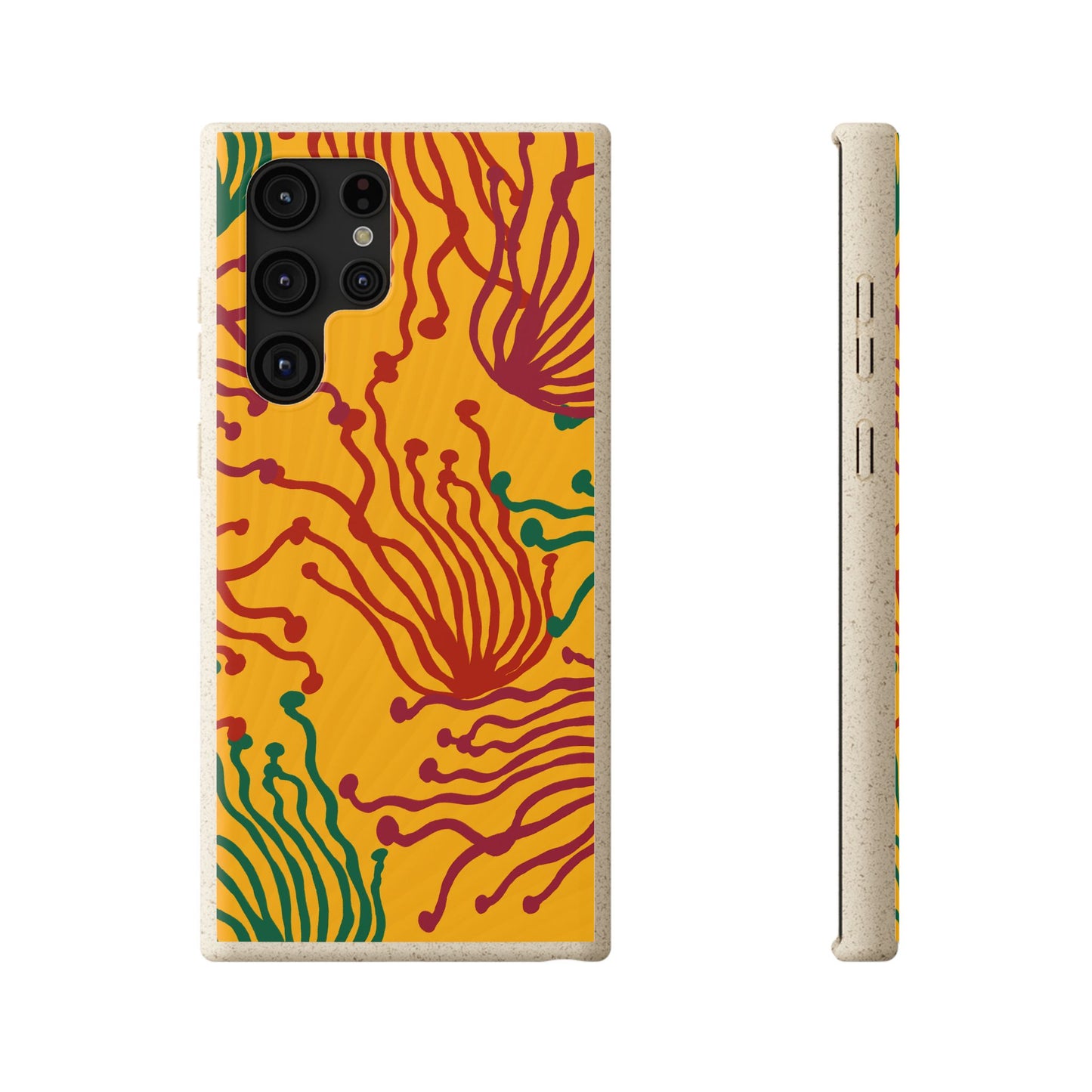 Phone Cases - Enoki Colorful Mushroom Biodegradable Case