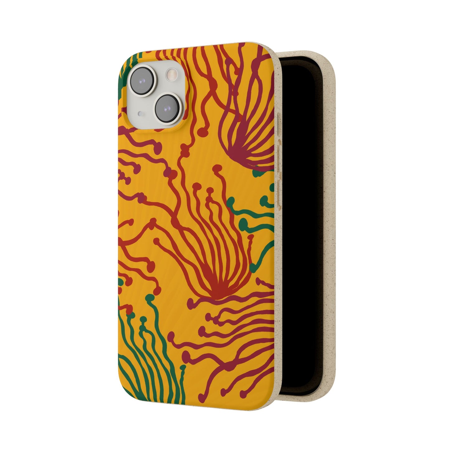 Phone Cases - Enoki Colorful Mushroom Biodegradable Case