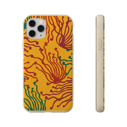 Phone Cases - Enoki Colorful Mushroom Biodegradable Case