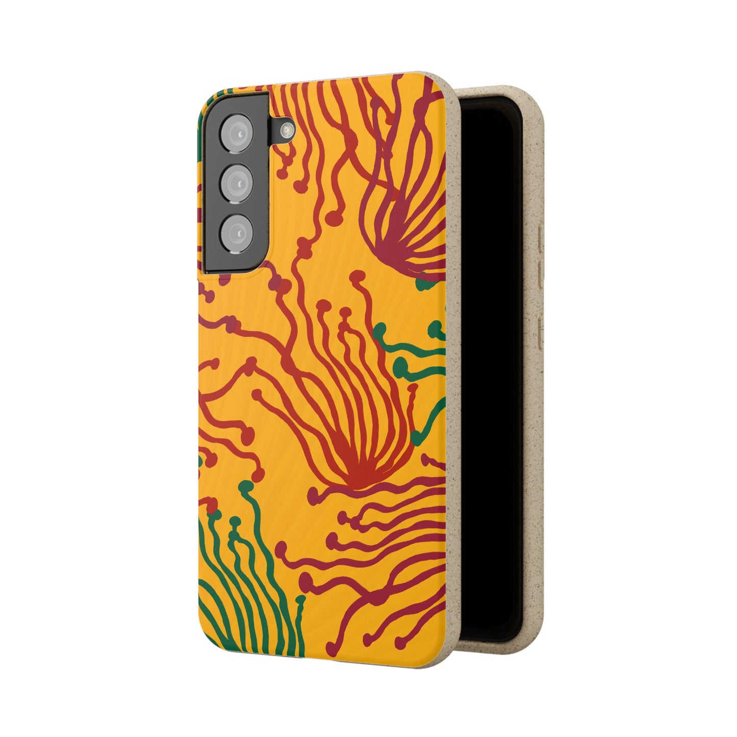 Phone Cases - Enoki Colorful Mushroom Biodegradable Case