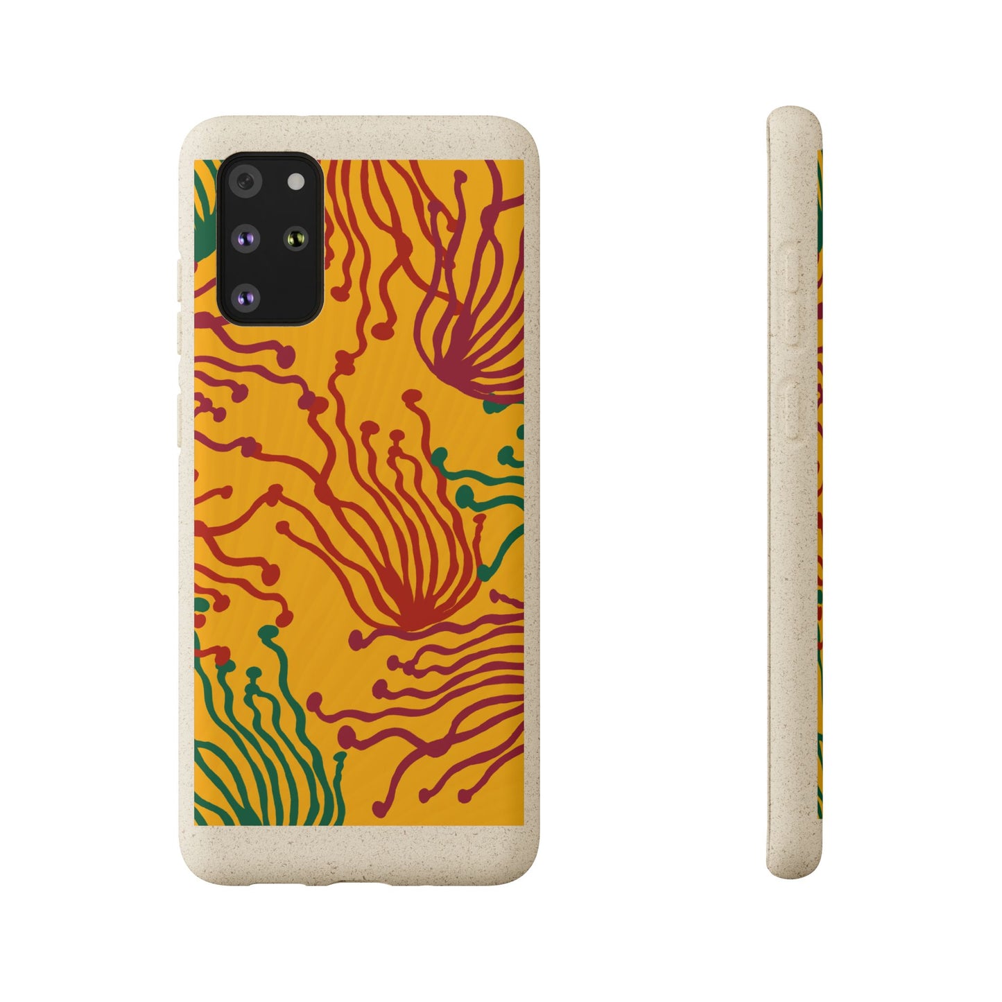 Phone Cases - Enoki Colorful Mushroom Biodegradable Case