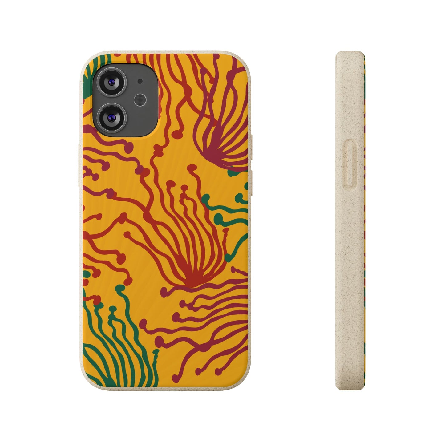 Phone Cases - Enoki Colorful Mushroom Biodegradable Case