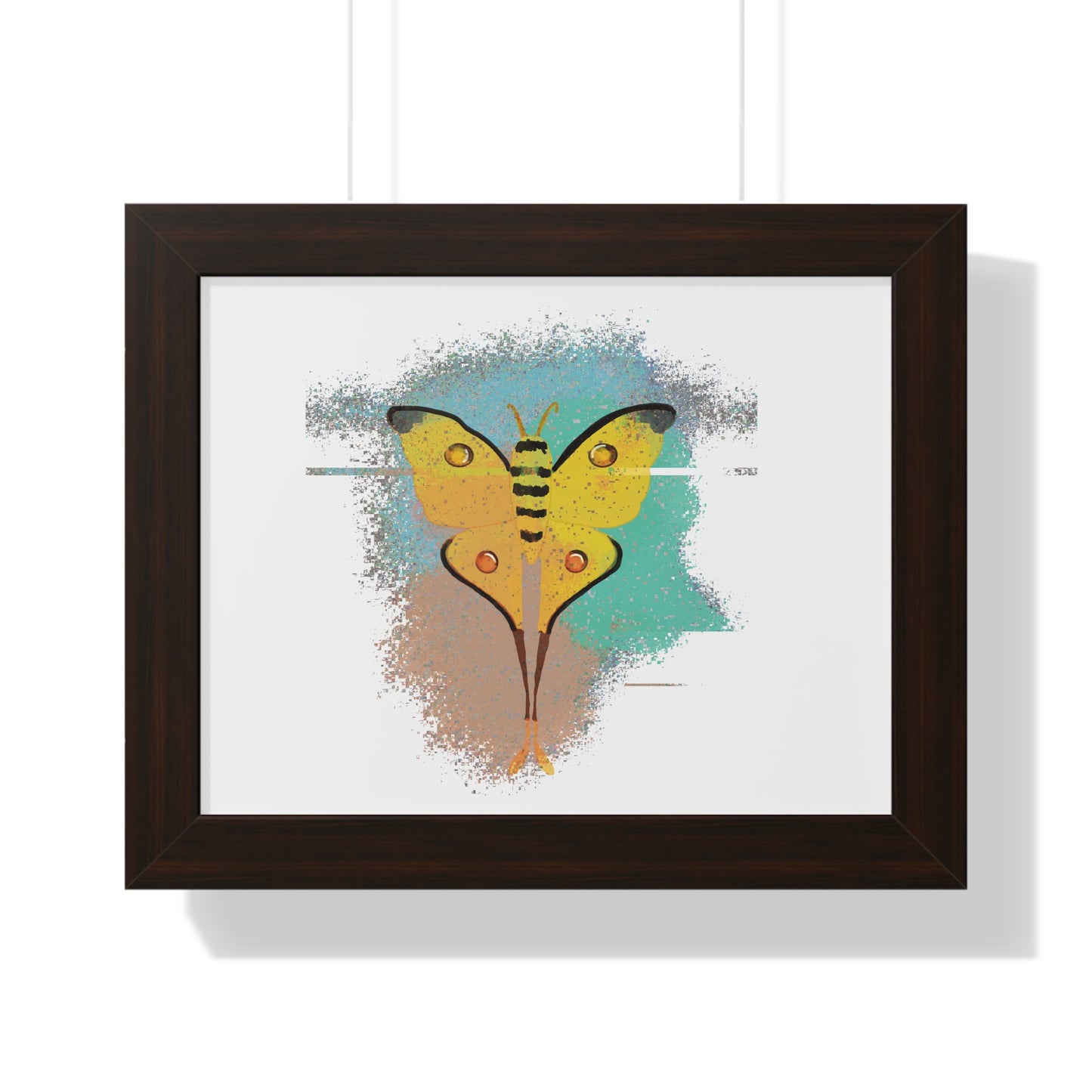 Poster Print - Comet Moth Glitch Design