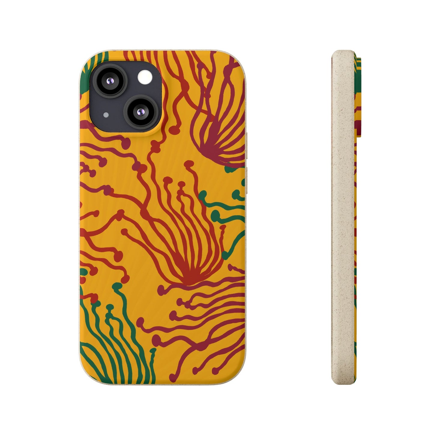 Phone Cases - Enoki Colorful Mushroom Biodegradable Case