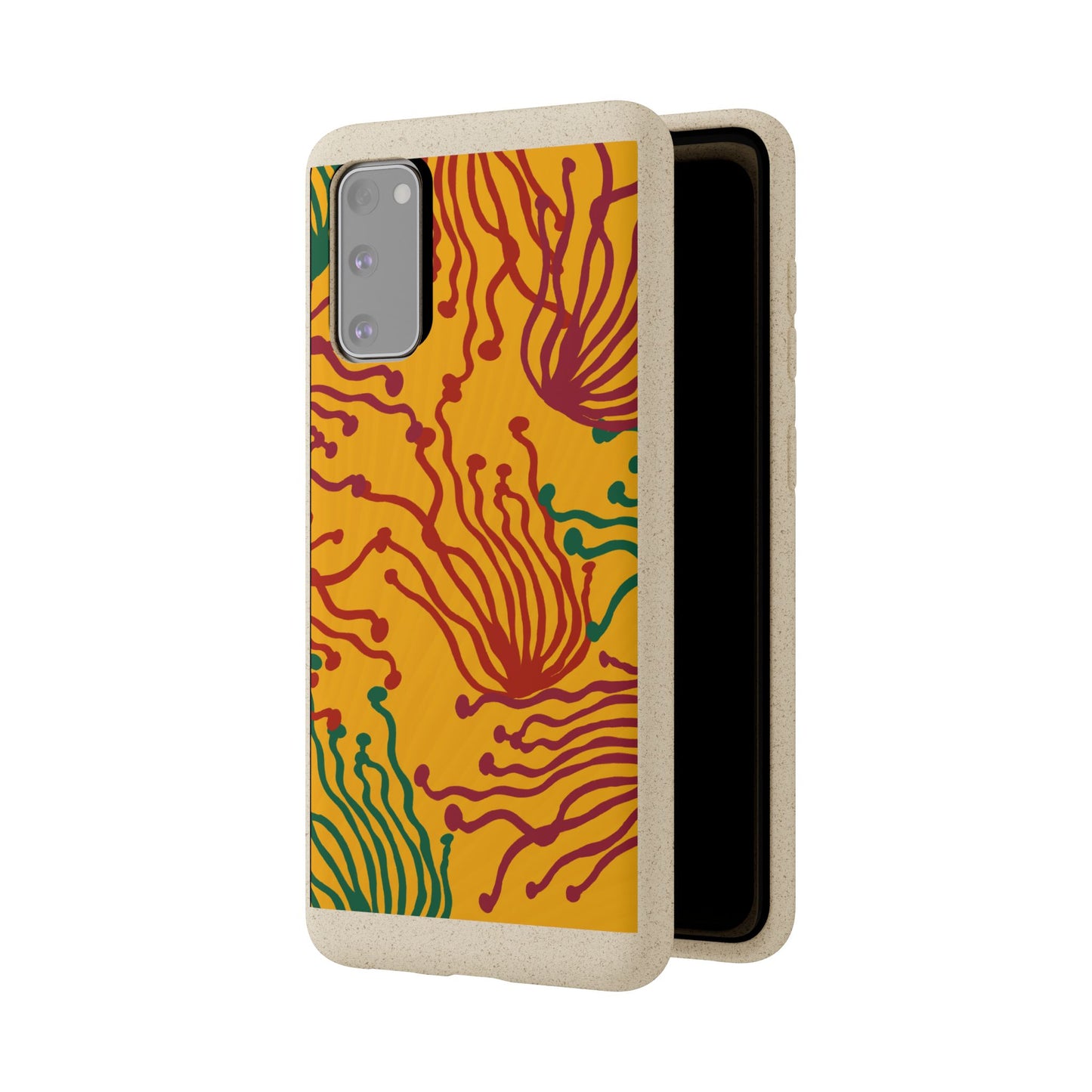 Phone Cases - Enoki Colorful Mushroom Biodegradable Case