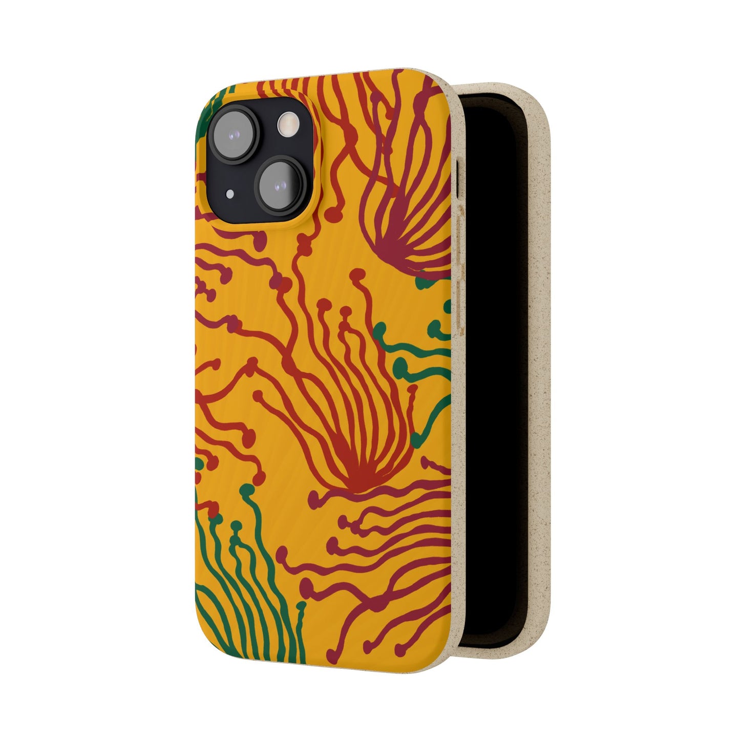 Phone Cases - Enoki Colorful Mushroom Biodegradable Case