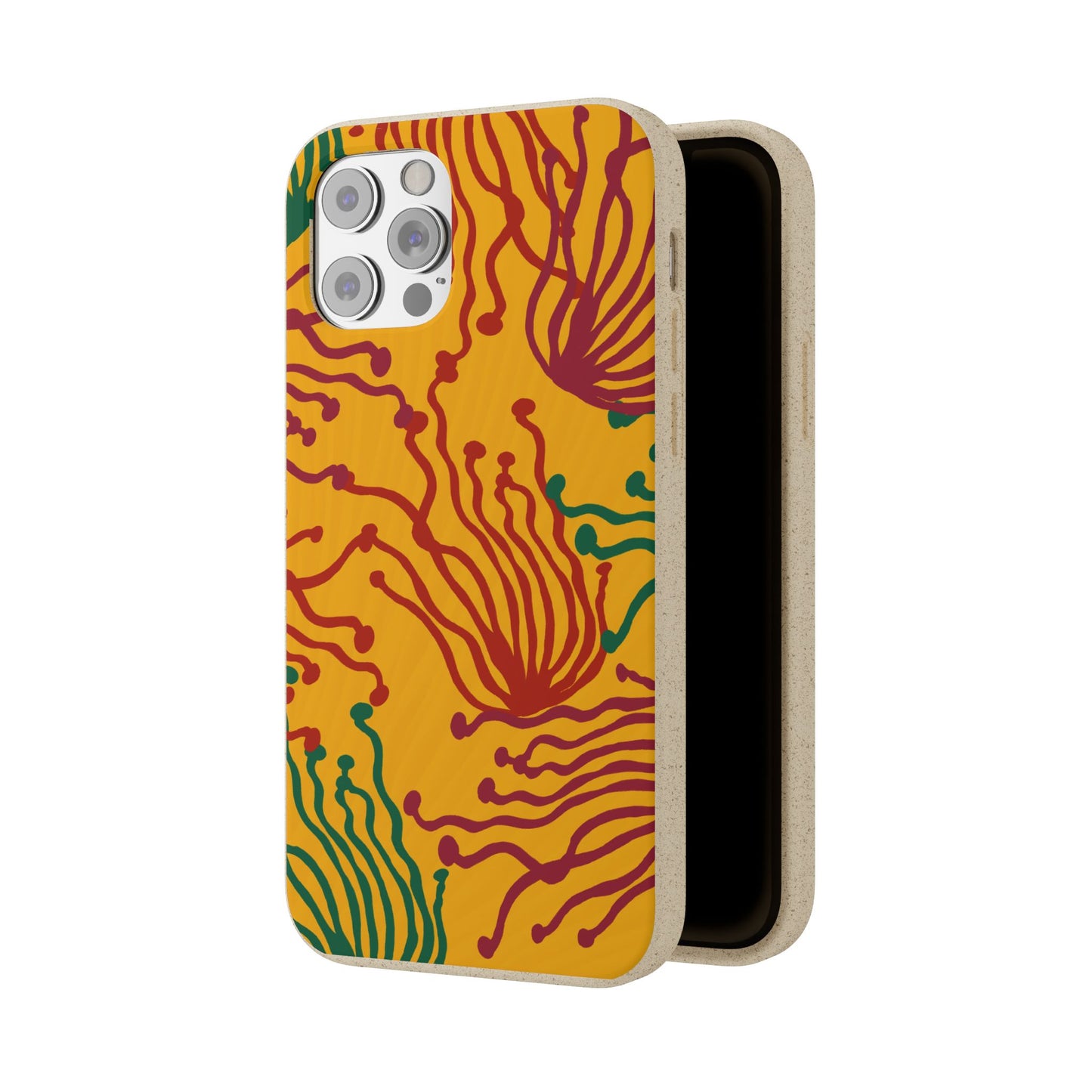 Phone Cases - Enoki Colorful Mushroom Biodegradable Case