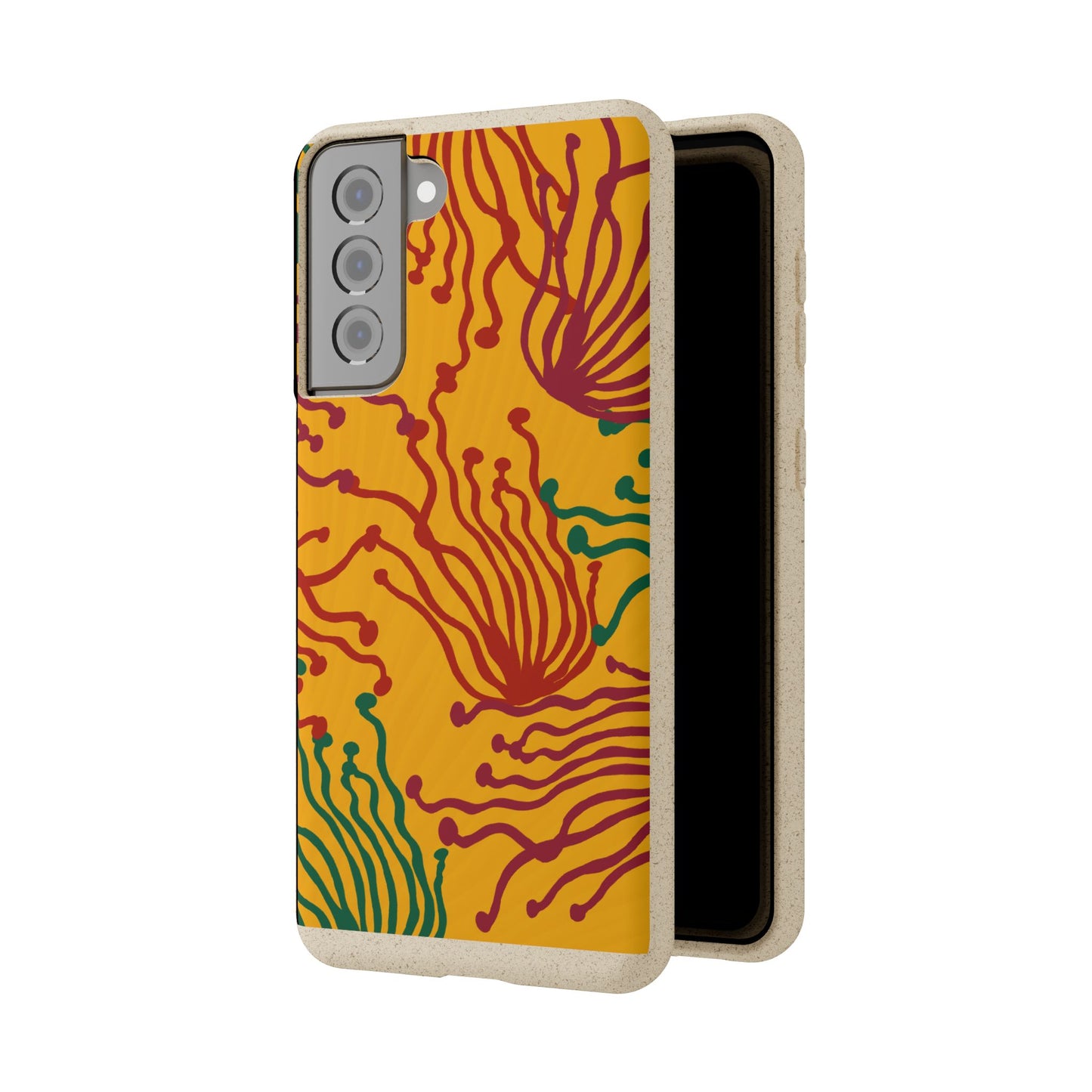 Phone Cases - Enoki Colorful Mushroom Biodegradable Case