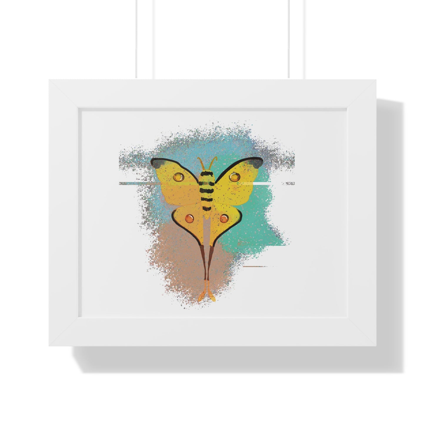 Poster Print - Comet Moth Glitch Design
