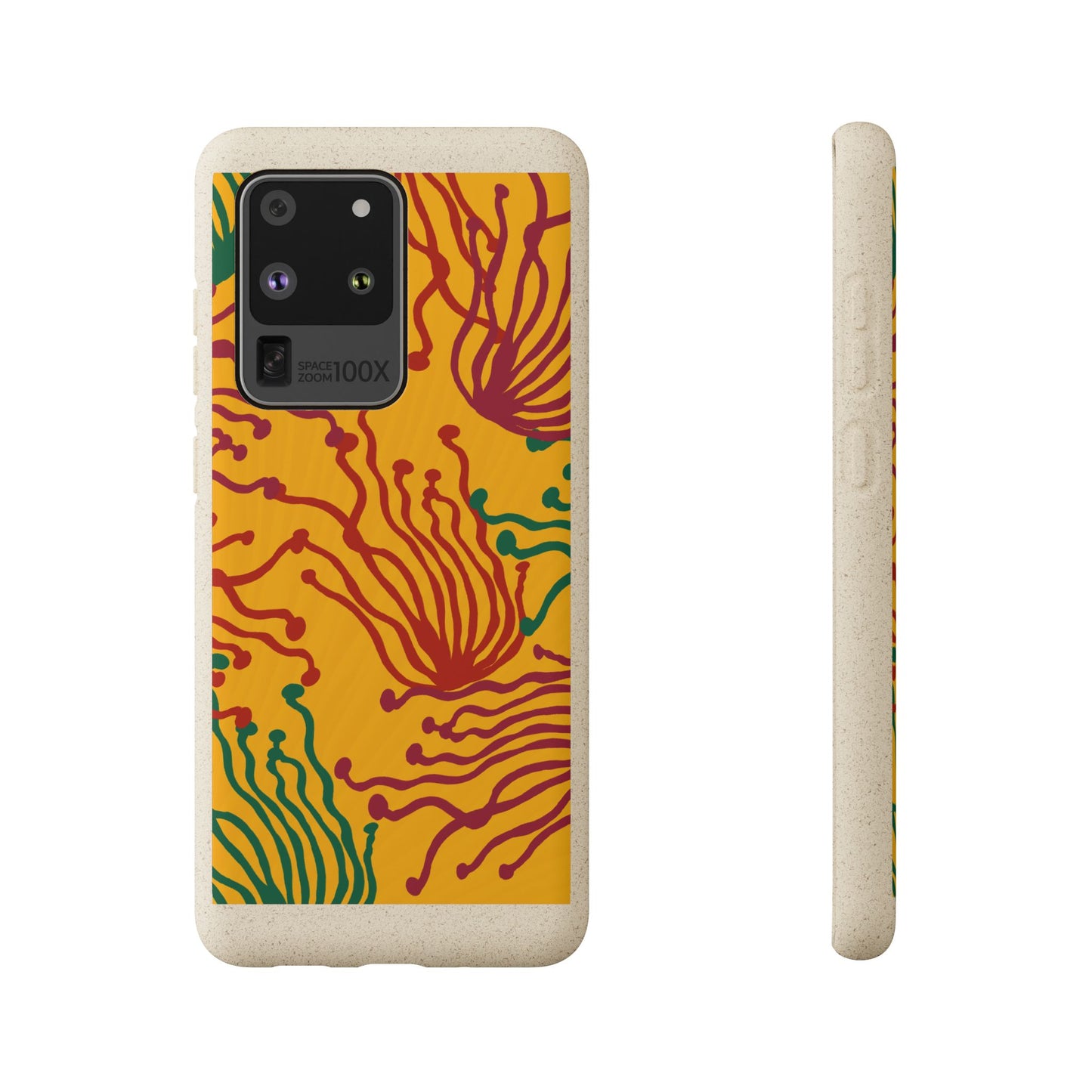 Phone Cases - Enoki Colorful Mushroom Biodegradable Case