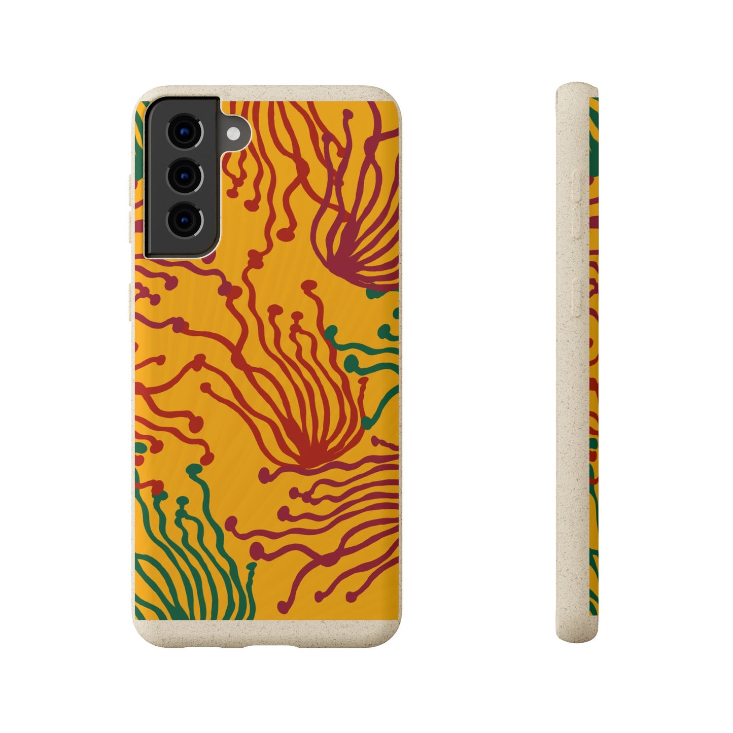 Phone Cases - Enoki Colorful Mushroom Biodegradable Case