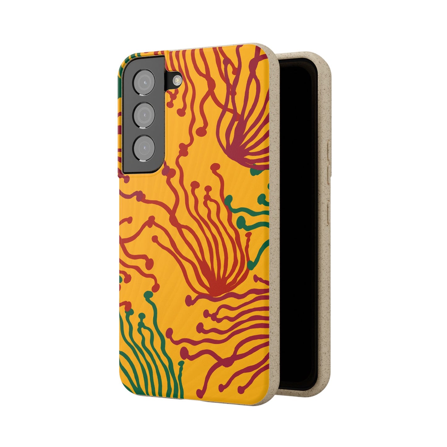 Phone Cases - Enoki Colorful Mushroom Biodegradable Case