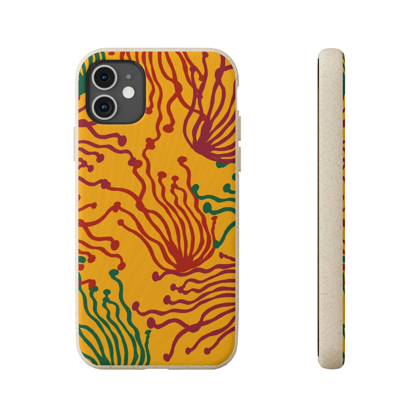 Phone Cases - Enoki Colorful Mushroom Biodegradable Case