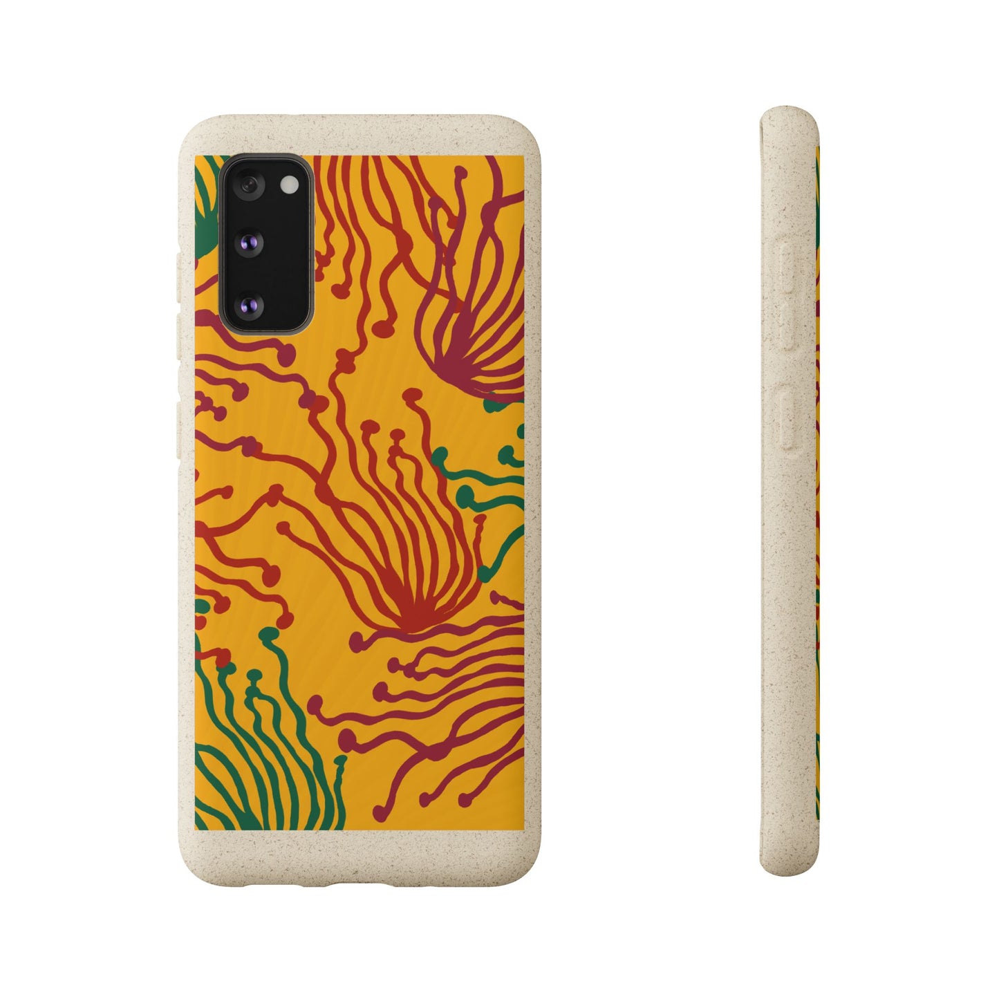 Phone Cases - Enoki Colorful Mushroom Biodegradable Case