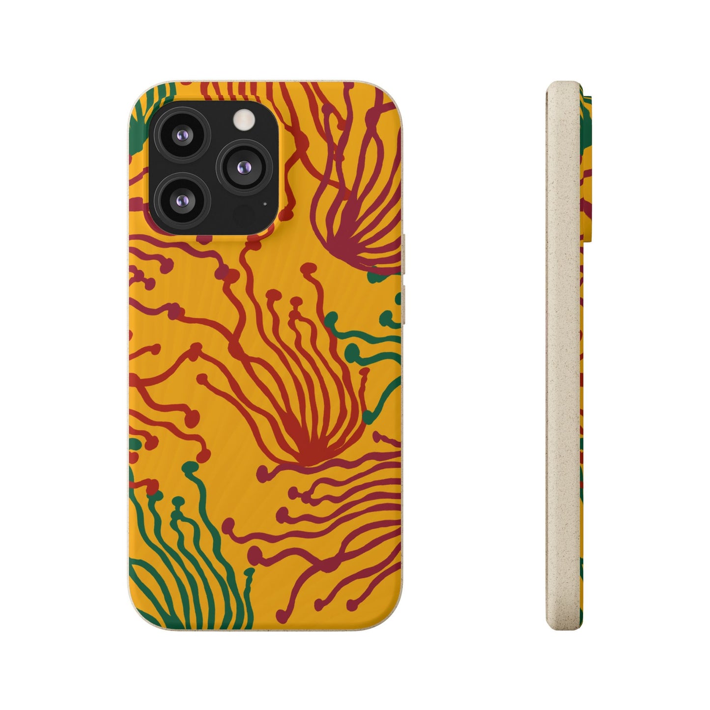Phone Cases - Enoki Colorful Mushroom Biodegradable Case