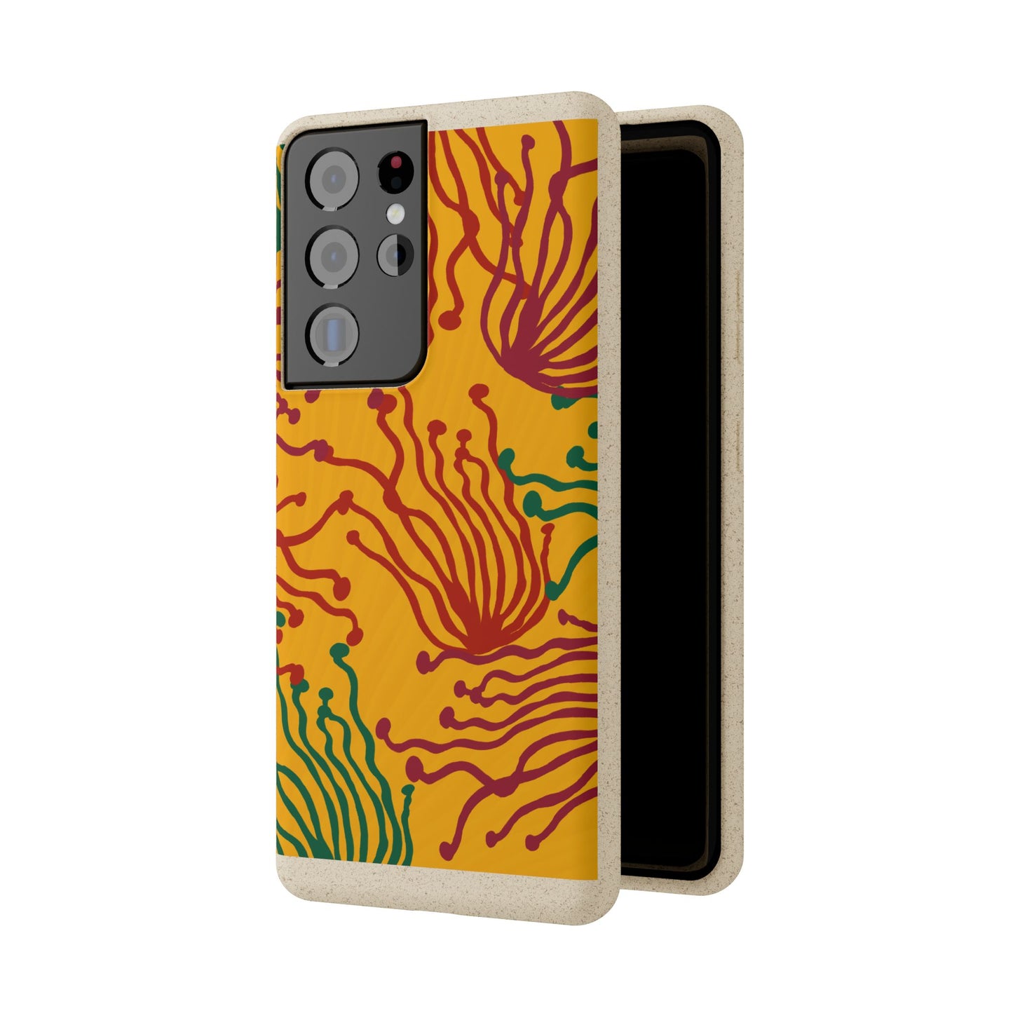 Phone Cases - Enoki Colorful Mushroom Biodegradable Case