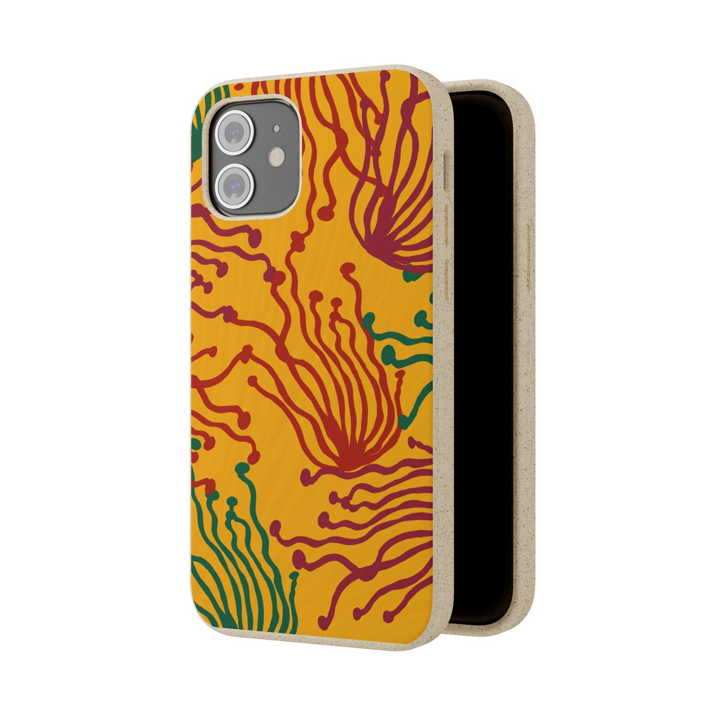 Phone Cases - Enoki Colorful Mushroom Biodegradable Case