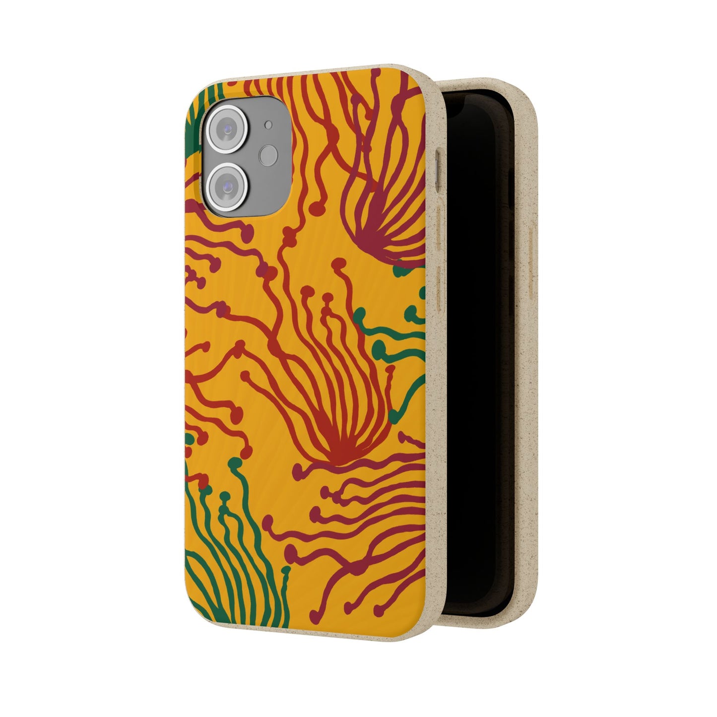 Phone Cases - Enoki Colorful Mushroom Biodegradable Case