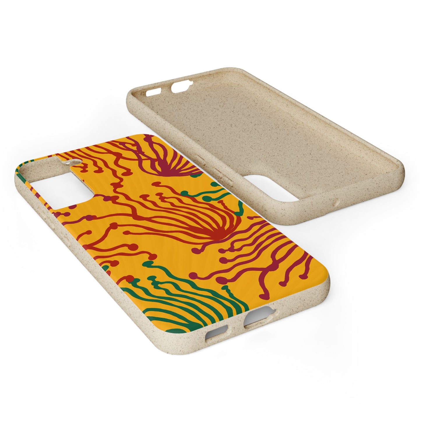 Phone Cases - Enoki Colorful Mushroom Biodegradable Case