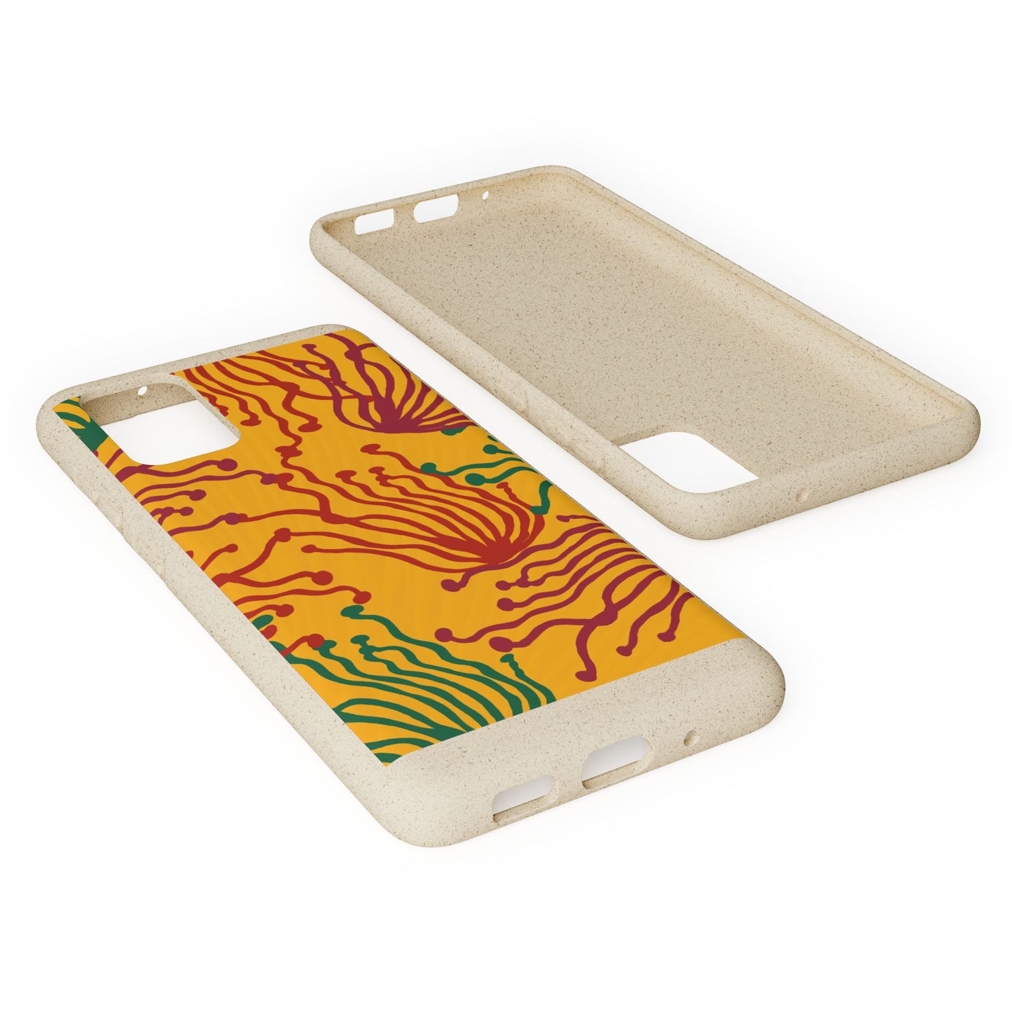 Phone Cases - Enoki Colorful Mushroom Biodegradable Case