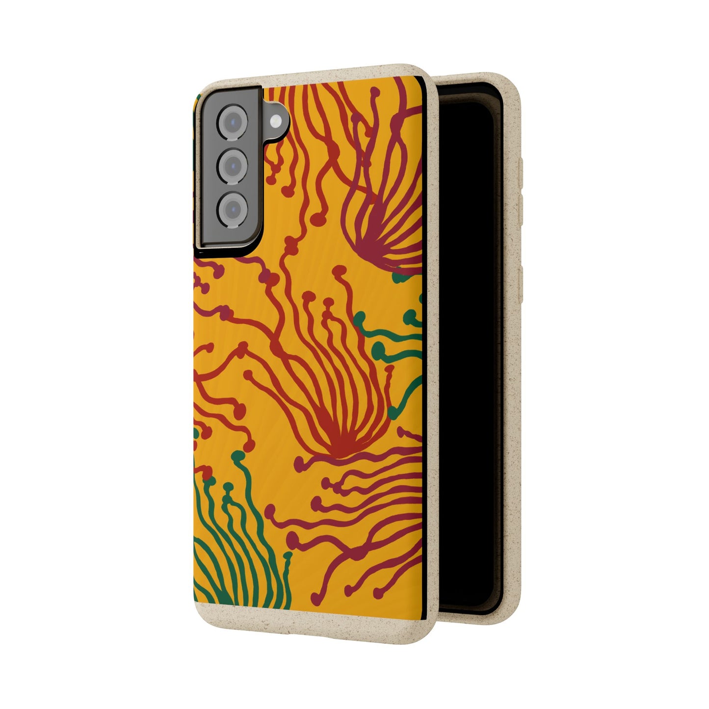 Phone Cases - Enoki Colorful Mushroom Biodegradable Case