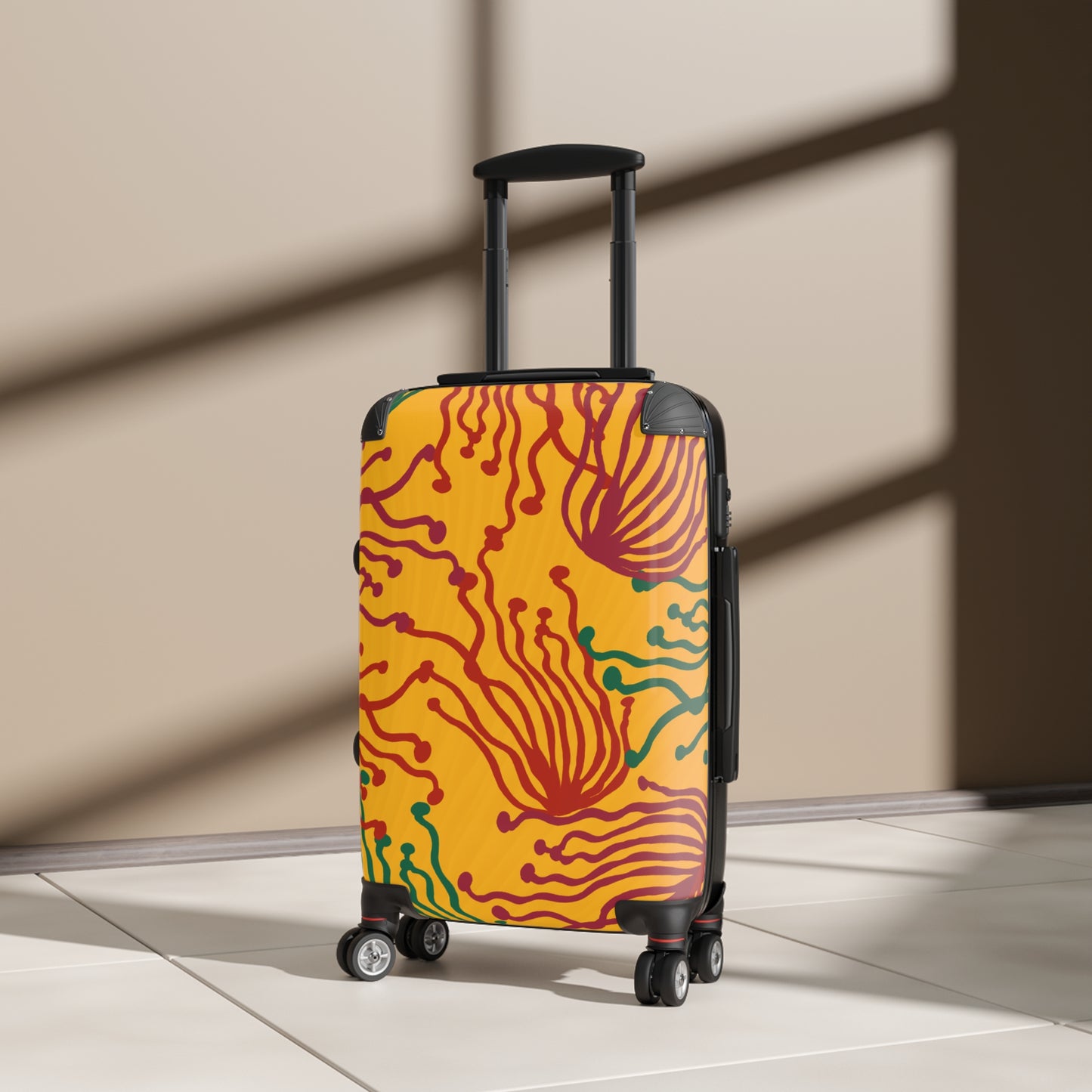 Suitcase Sticker - Enoki Mushroom Colorful Decal for Travelers and Nature Lovers