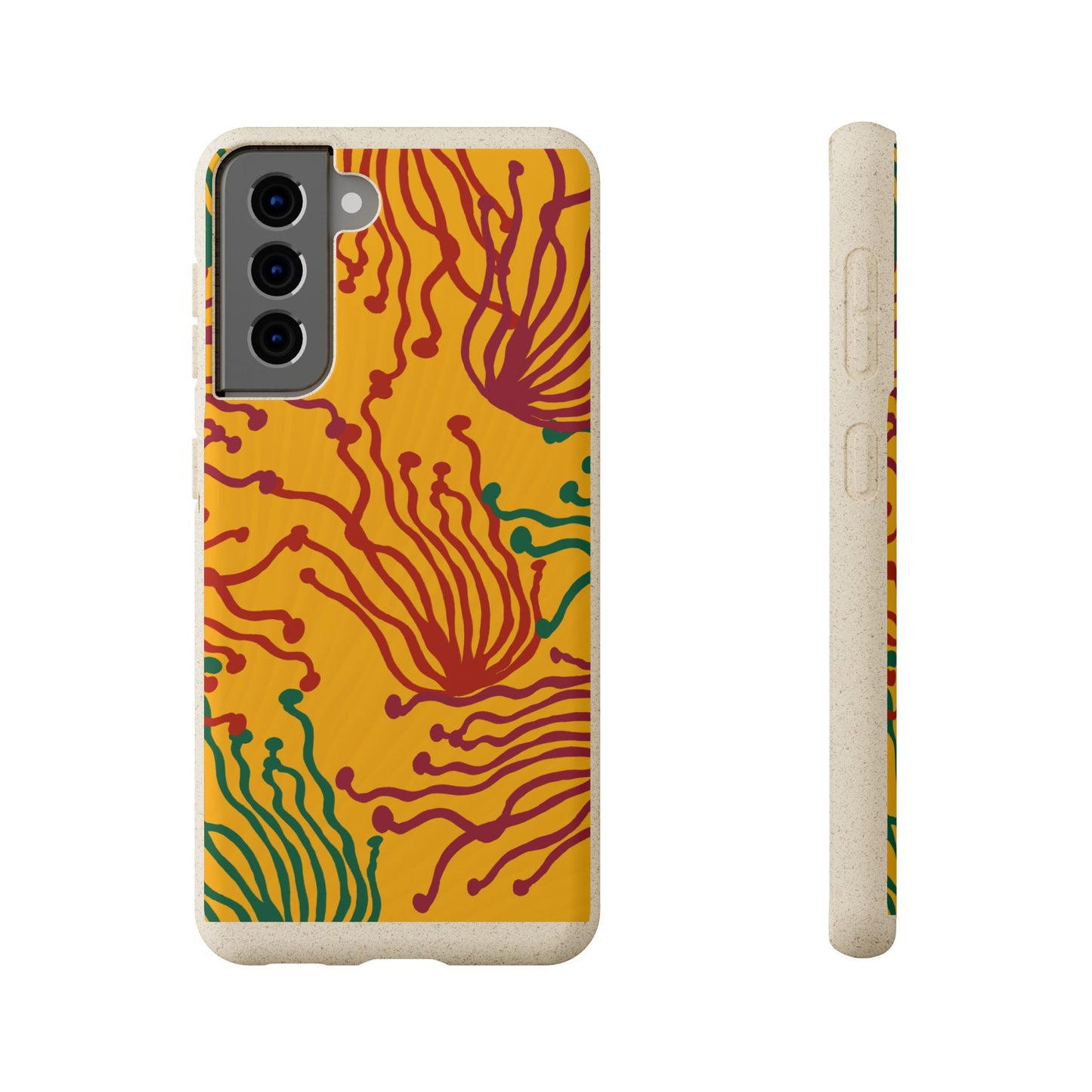 Phone Cases - Enoki Colorful Mushroom Biodegradable Case