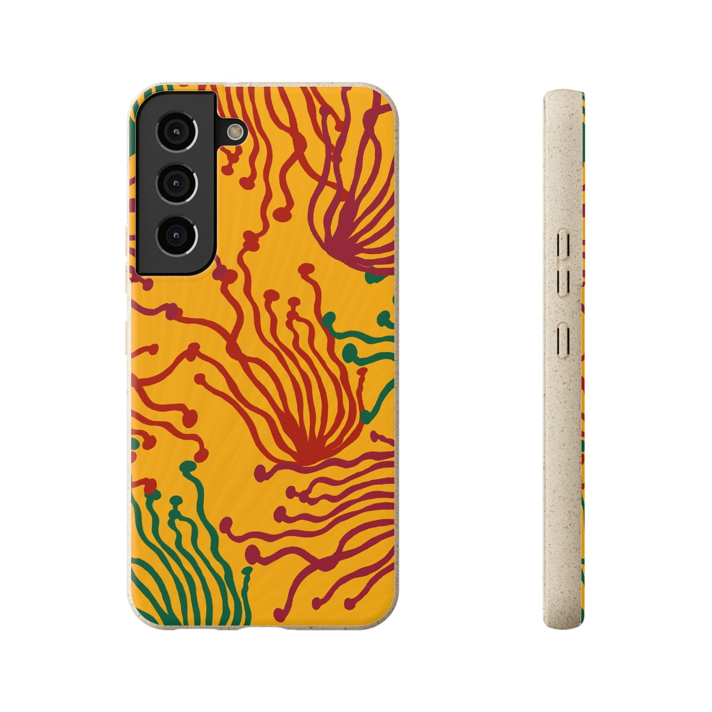 Phone Cases - Enoki Colorful Mushroom Biodegradable Case