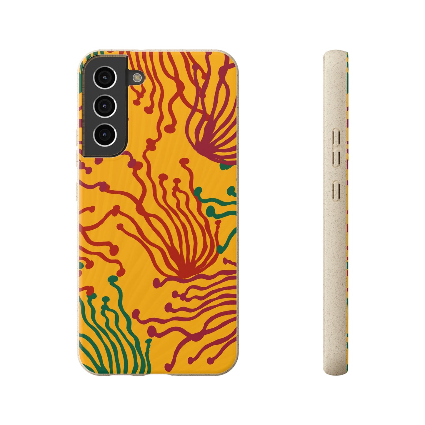Phone Cases - Enoki Colorful Mushroom Biodegradable Case