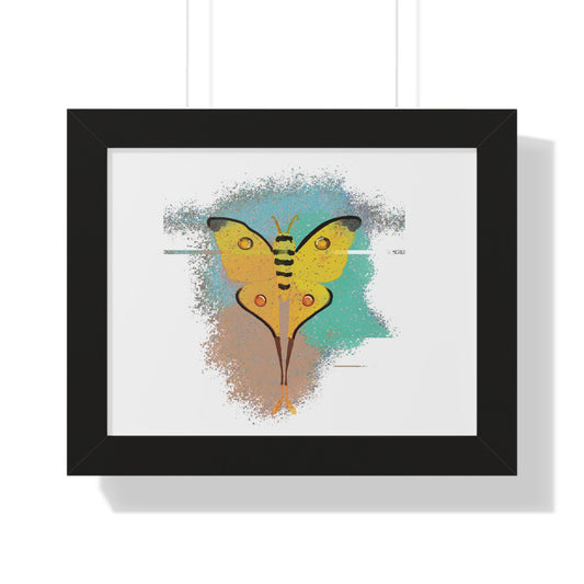 Poster Print - Comet Moth Glitch Design