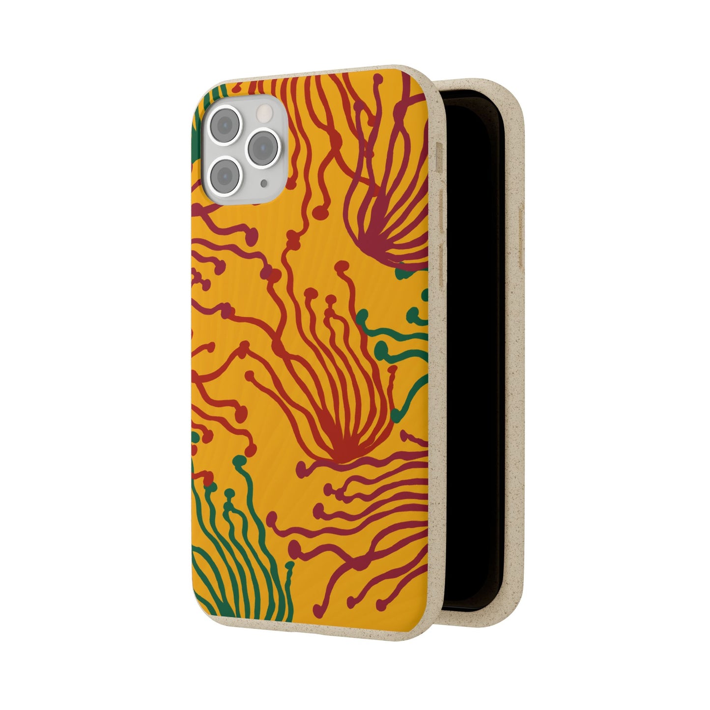 Phone Cases - Enoki Colorful Mushroom Biodegradable Case