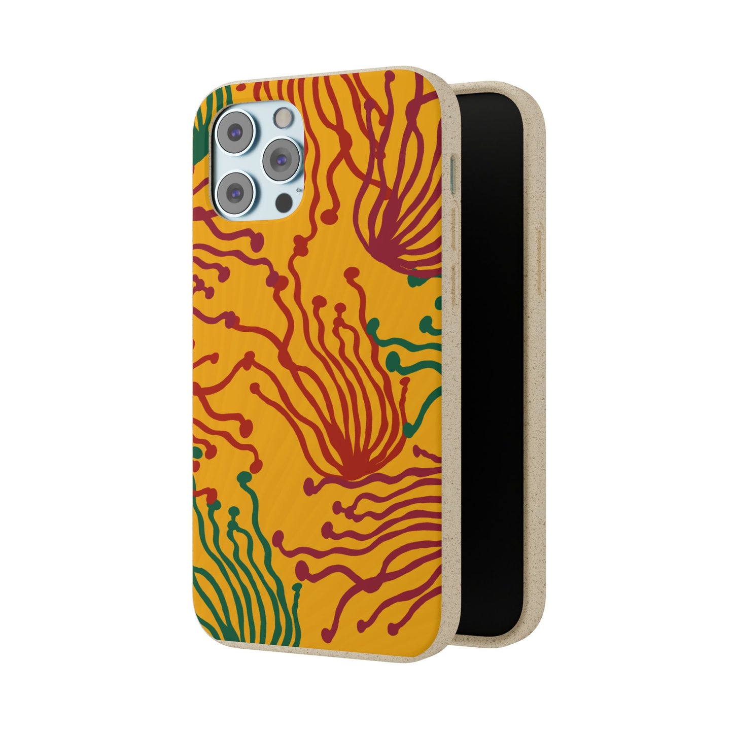Phone Cases - Enoki Colorful Mushroom Biodegradable Case
