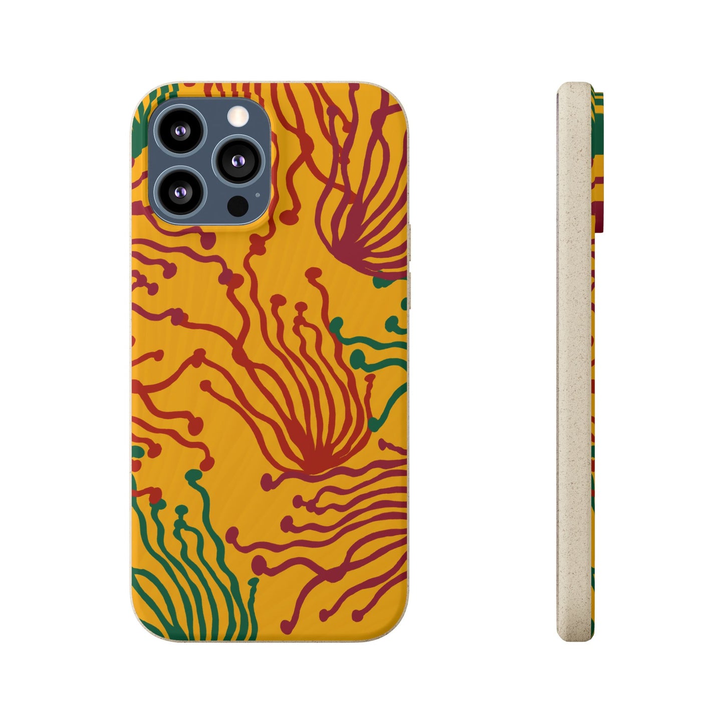 Phone Cases - Enoki Colorful Mushroom Biodegradable Case