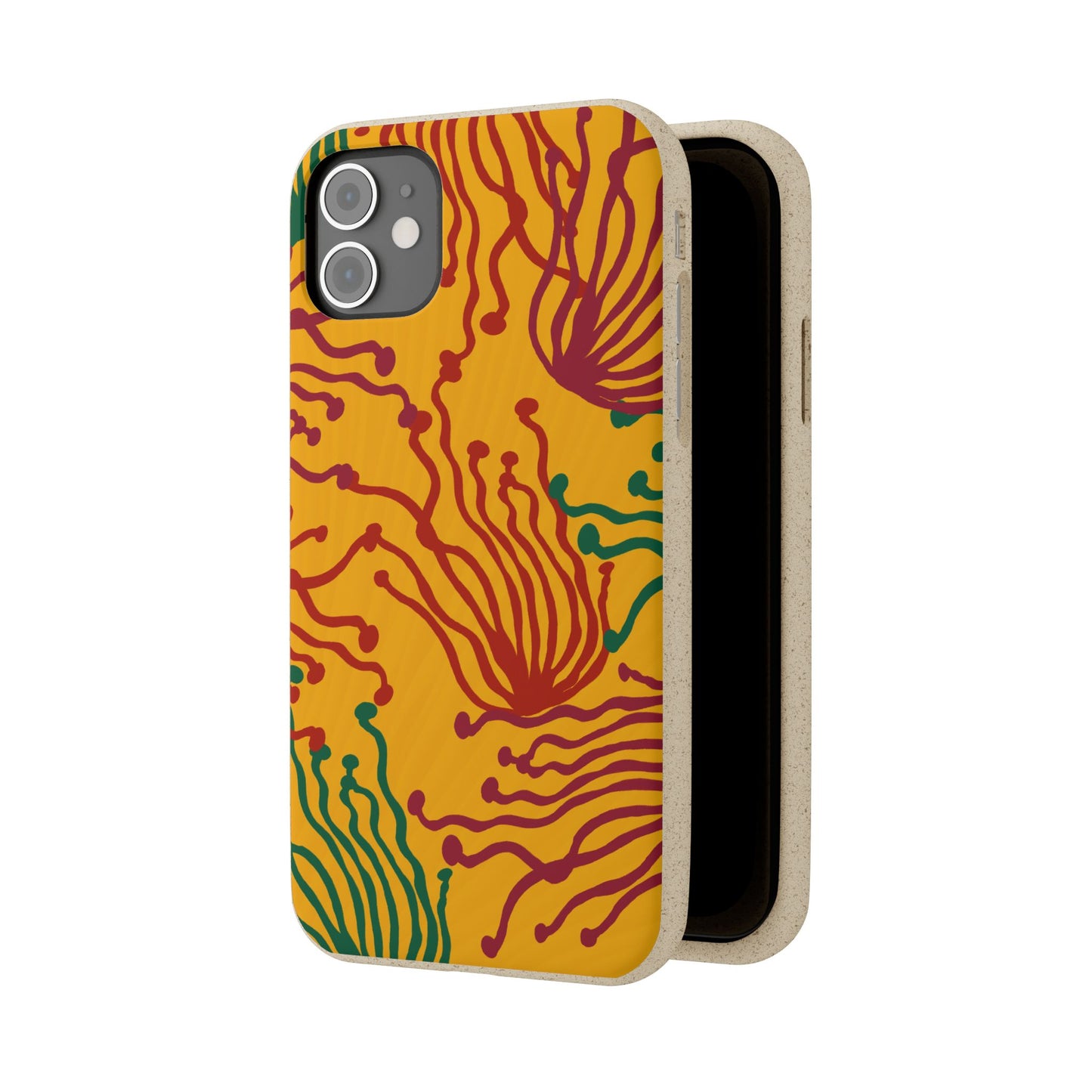 Phone Cases - Enoki Colorful Mushroom Biodegradable Case